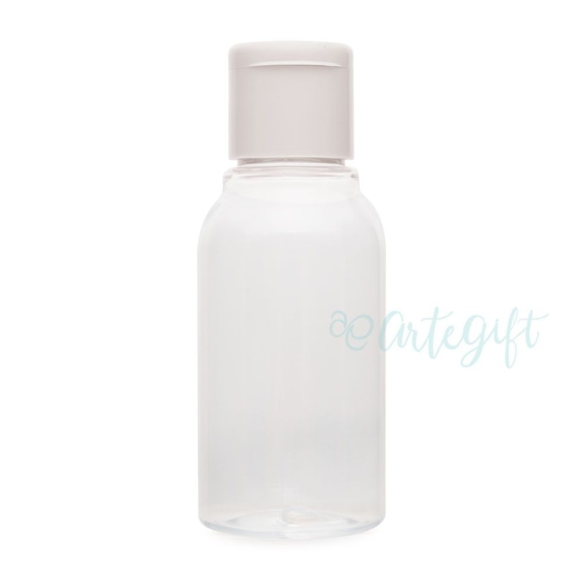 FRASCO PET CILÍNDRICO 45ML TAMPA FLIP-TOP - PACOTE COM 10 UNIDADES