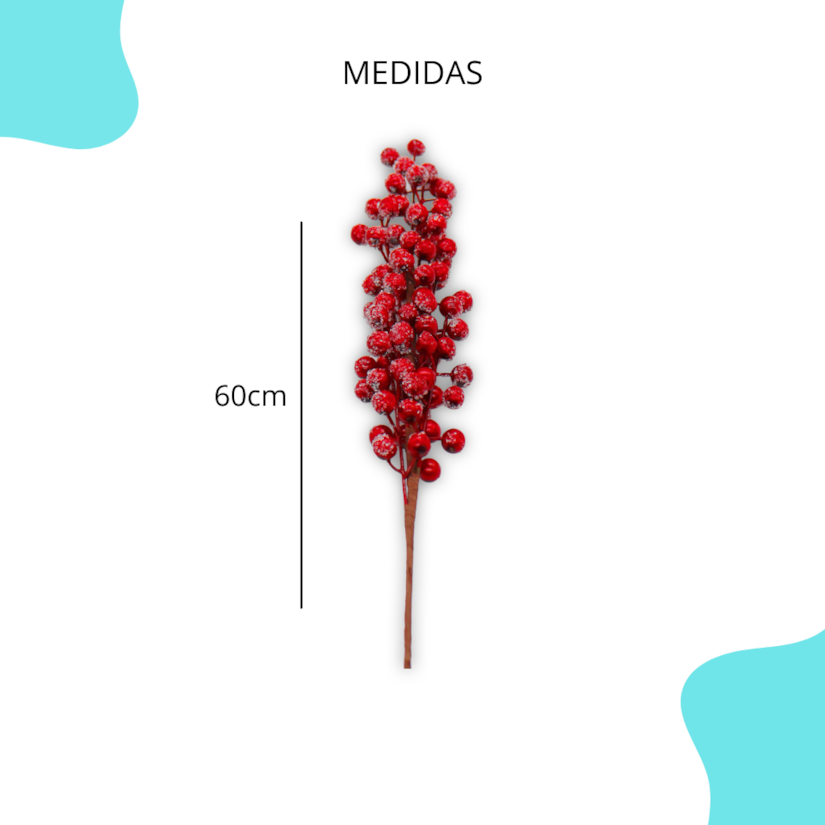 Galho Cereja Aberto 60CM