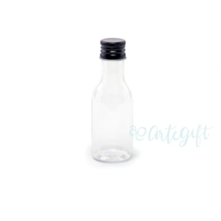 Garrafa PET 50ML Tampa Preta