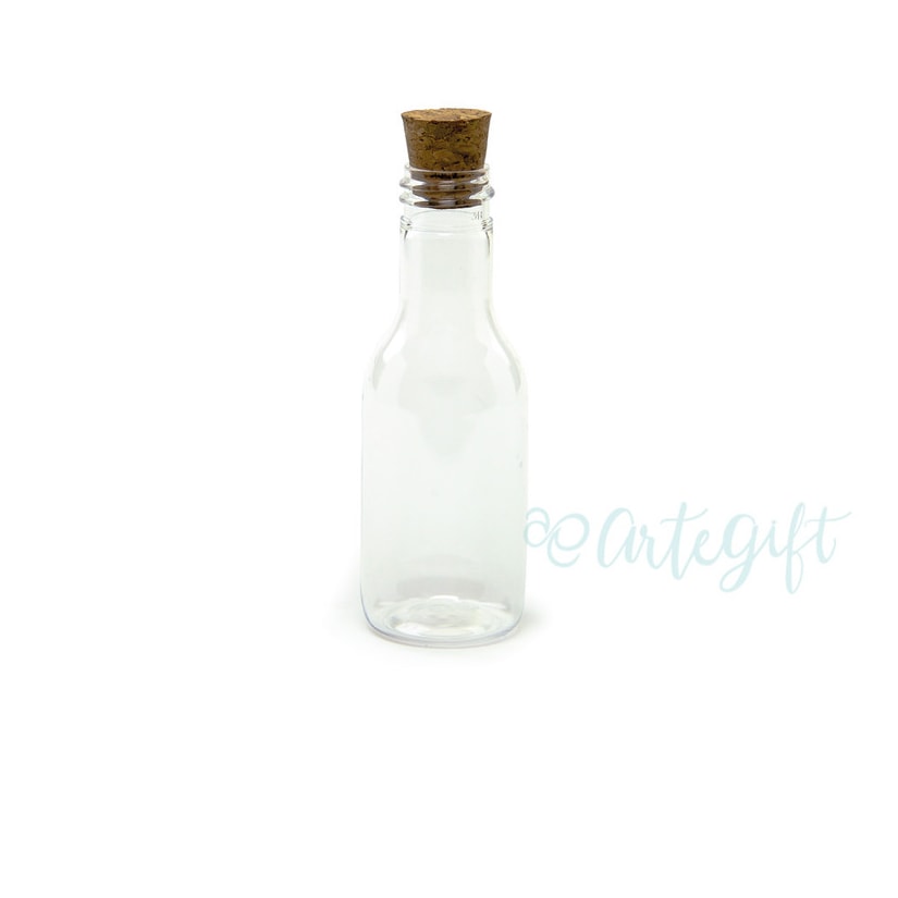 Garrafa PET 50ML Tampa Rolha