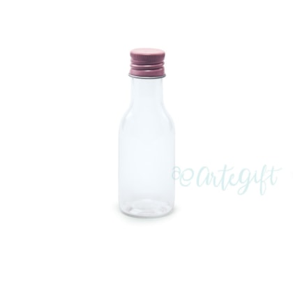 Garrafa PET 50ML Tampa Rosa