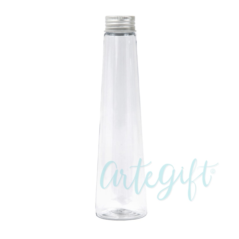 Garrafa Slim 200ML Tampa Prata