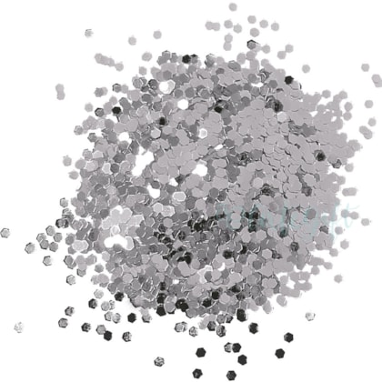 Glitter 1/24 Prata 40 Gramas