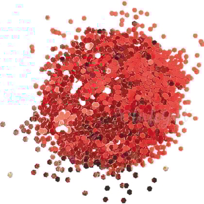 Glitter 1/24  Vermelho  40 Gramas
