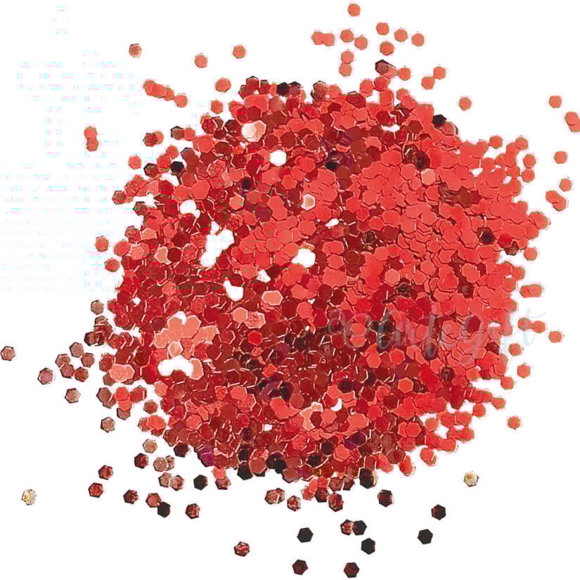 Glitter 1/24  Vermelho  40 Gramas