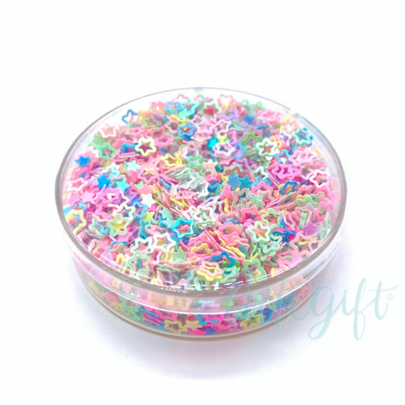 Lantejoula Estrela Vazada 10 Gramas