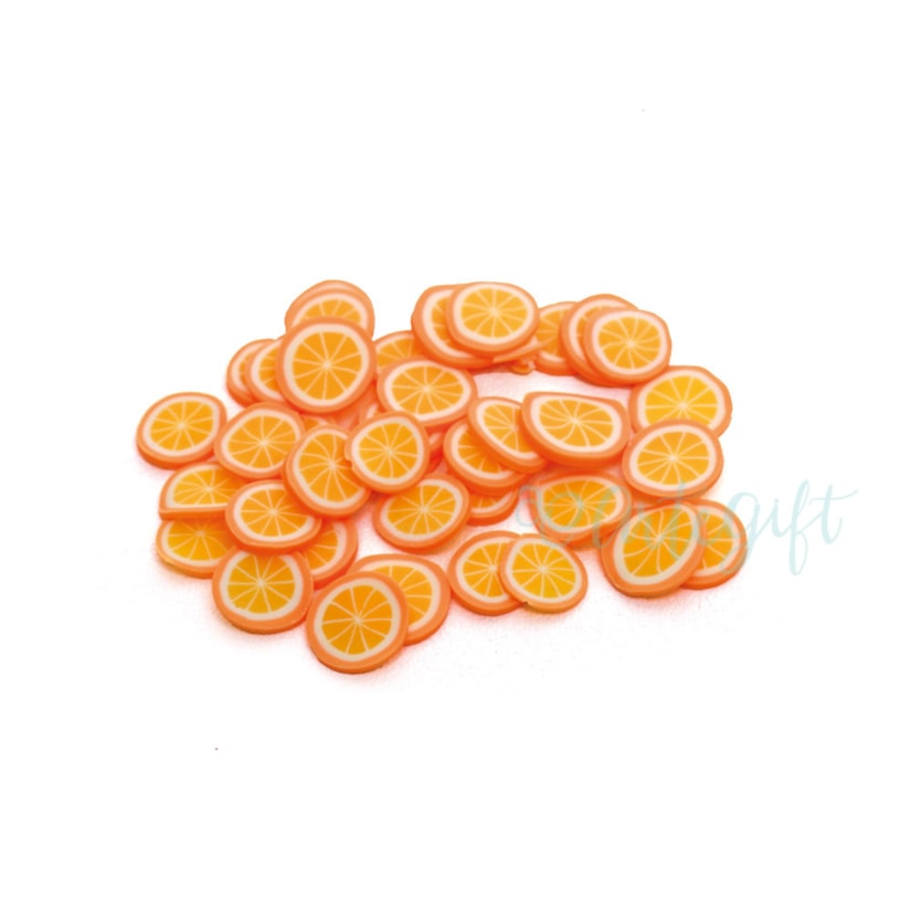 Laranja Fimo Fatiado 10 Gramas