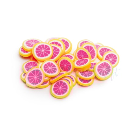 Laranja Pink Fimo Fatiado 10 Gramas
