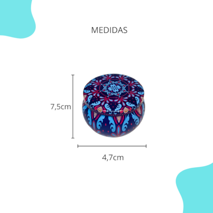 Lata Candle Arabesco - Cores Variadas