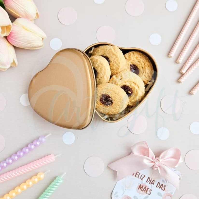 Lata Coração Ouro P