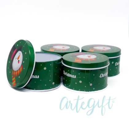 LATA NATAL BONECO DE NEVE - 7,5 X 4