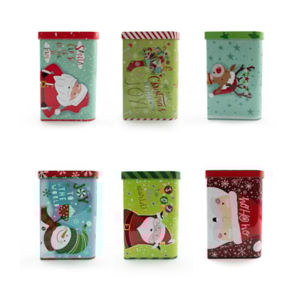 Lata Natal High Retangular - coleção