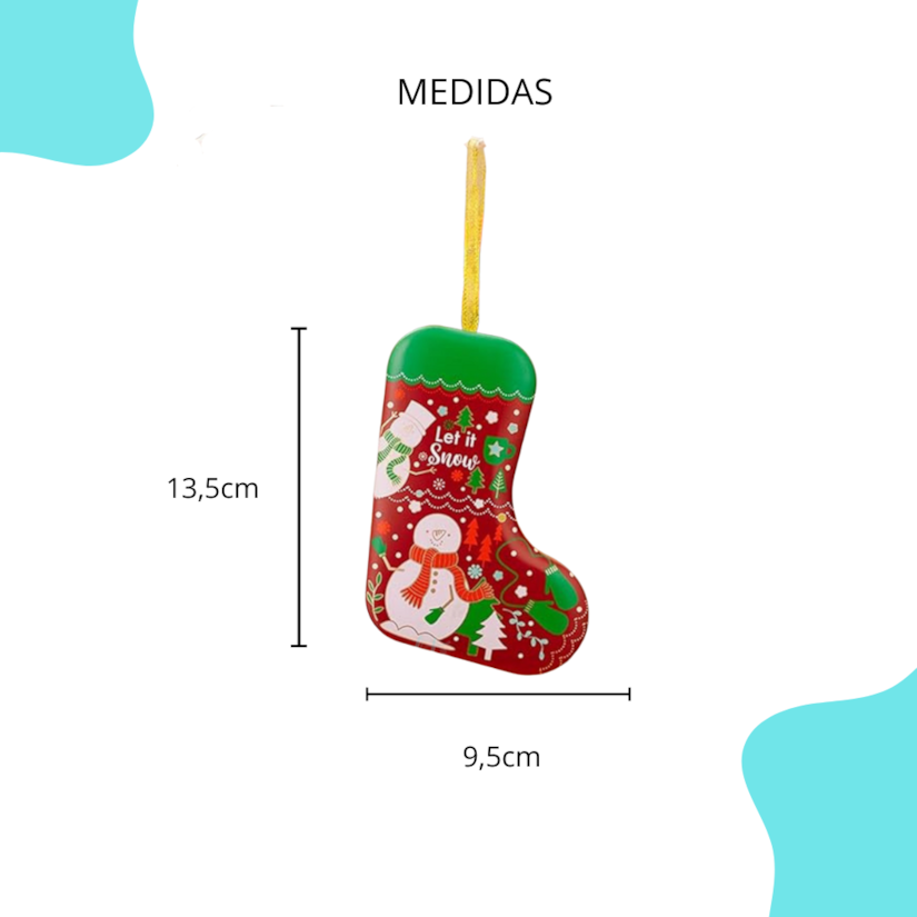Lata Natal - Pingente Bota Vremelha