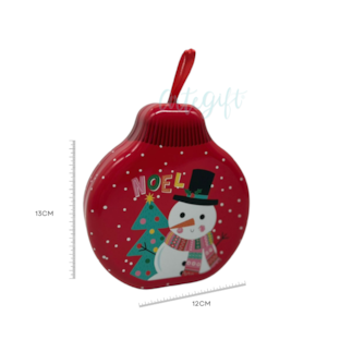 Lata Natal - Pingente Esfera Snow Man