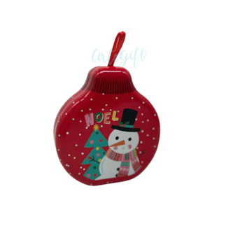 Lata Natal - Pingente Esfera Snow Man