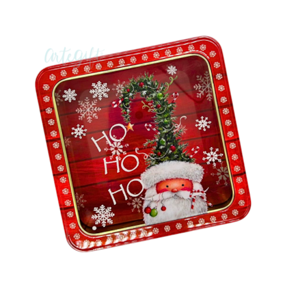 Lata Natal - Quadrada Noel Visor