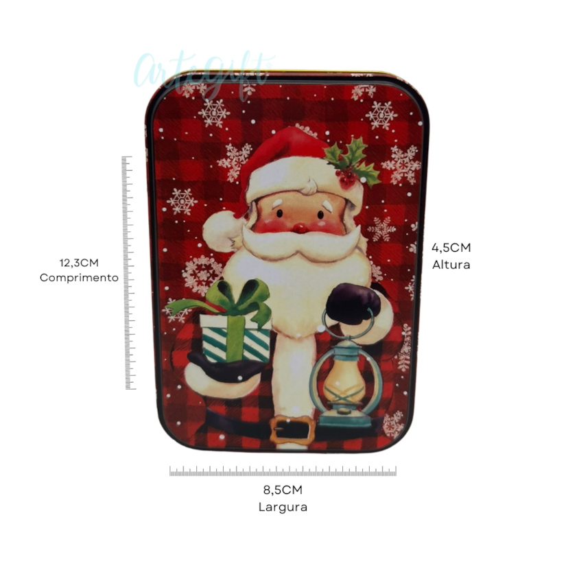 Lata Natal - Retangular Noel