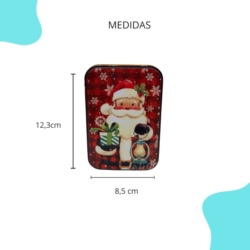 Lata Natal - Retangular Noel