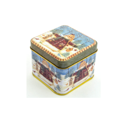 Lata Natal - Tiny Square Boneco de Neve