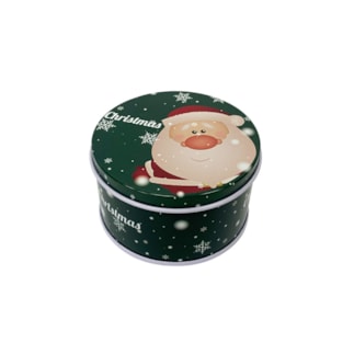Lata Papai Noel - 7,5 X 4 CM- PCT 4 Unidades