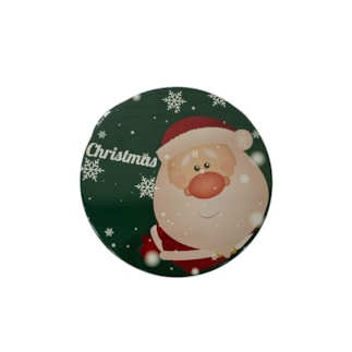 Lata Papai Noel - 7,5 X 4 CM- PCT 4 Unidades