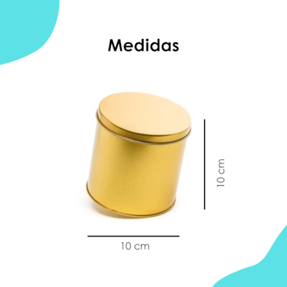 Lata Redonda Alta Ouro 10x10
