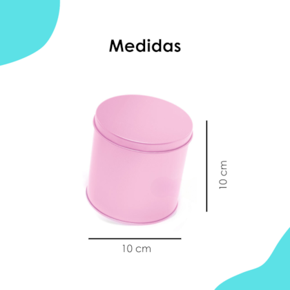 Lata Redonda Alta Rosa 10x10