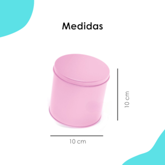 Lata Redonda Alta Rosa 10x10