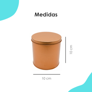 Lata Redonda Alta Rose Gold 10x10