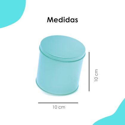 Lata Redonda Alta Tiffany  10x10