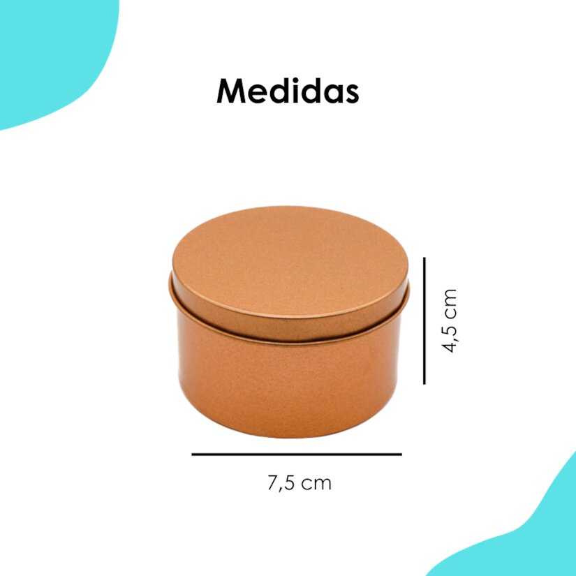 Lata Redonda Rose Gold 7,5x4