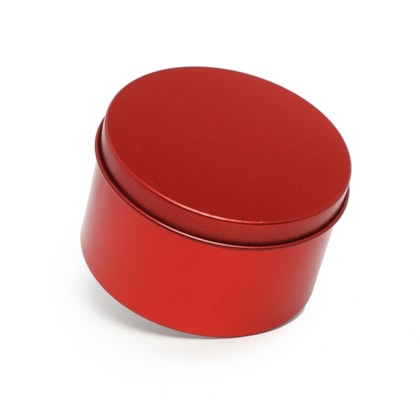 Lata Redonda Vermelha 7,5x4