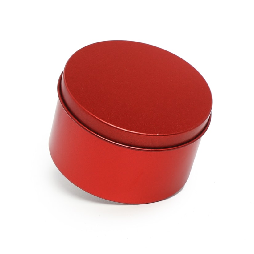 Lata Redonda Vermelha 7,5x4