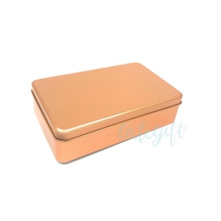 Lata Retangular Grande Rose Gold 19X11X4,5