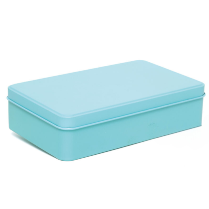 Lata Retangular Grande Tiffany 19x11x4