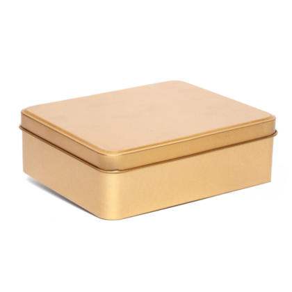 Lata Retangular Ouro 12x9x4