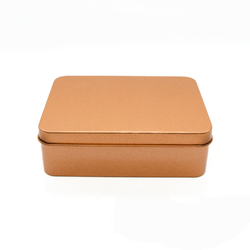 Lata Retangular Rose Gold 12x9x4