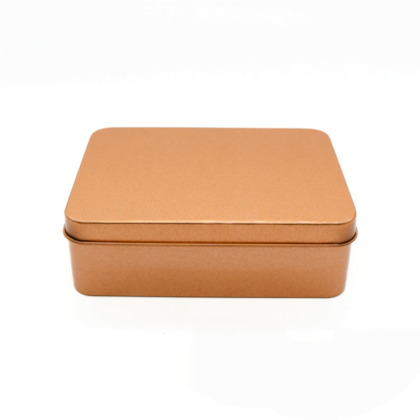 Lata Retangular Rose Gold 12x9x4