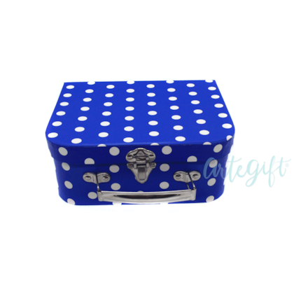 Maleta Azul c/ Bolinhas M