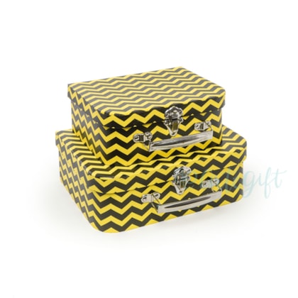Maleta Chevron Amarelo/Preto KITC/ 2