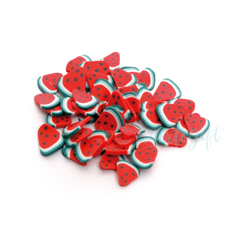 Melancia Fimo Fatiado Pacote 10 Gramas