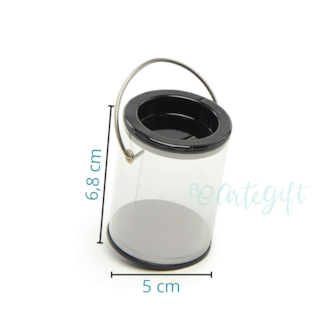 Mini Balde Acetato Preto