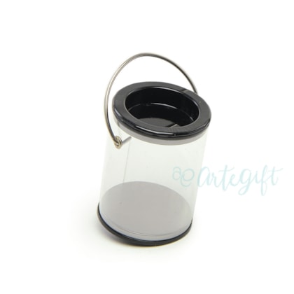Mini Balde Acetato Preto
