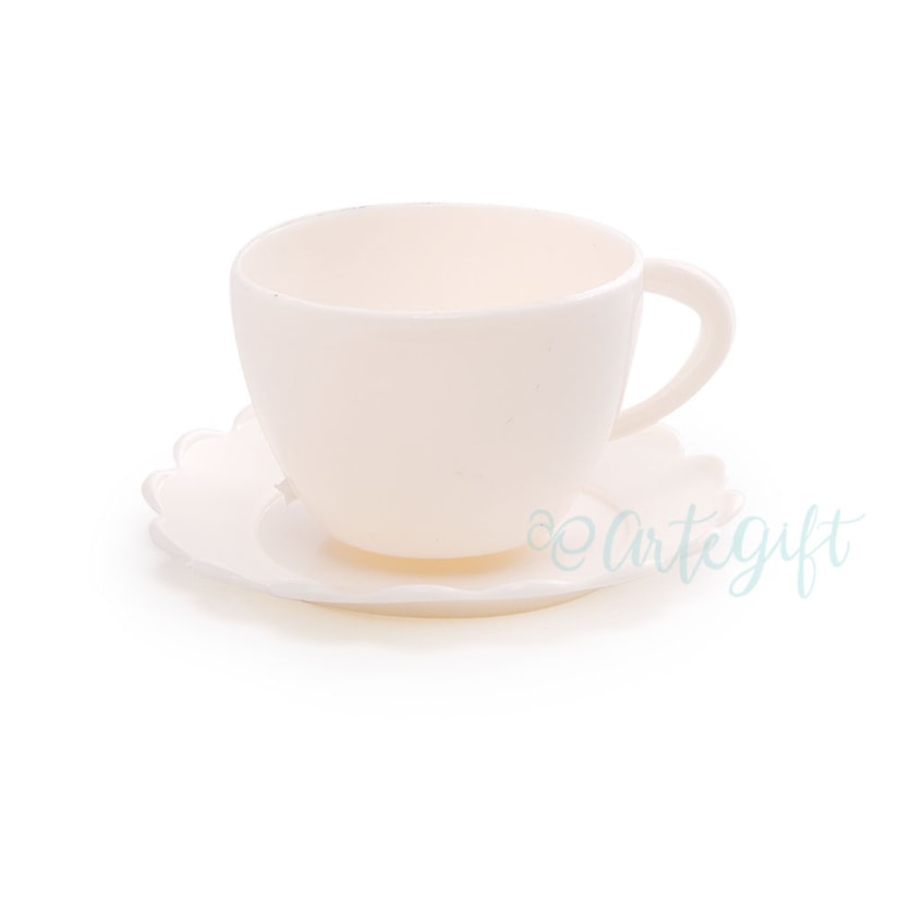 Mini Xícara Decorativa Off-White 3,5X7X7 CM