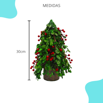 Natal - Árvore  Azevinho 30CM