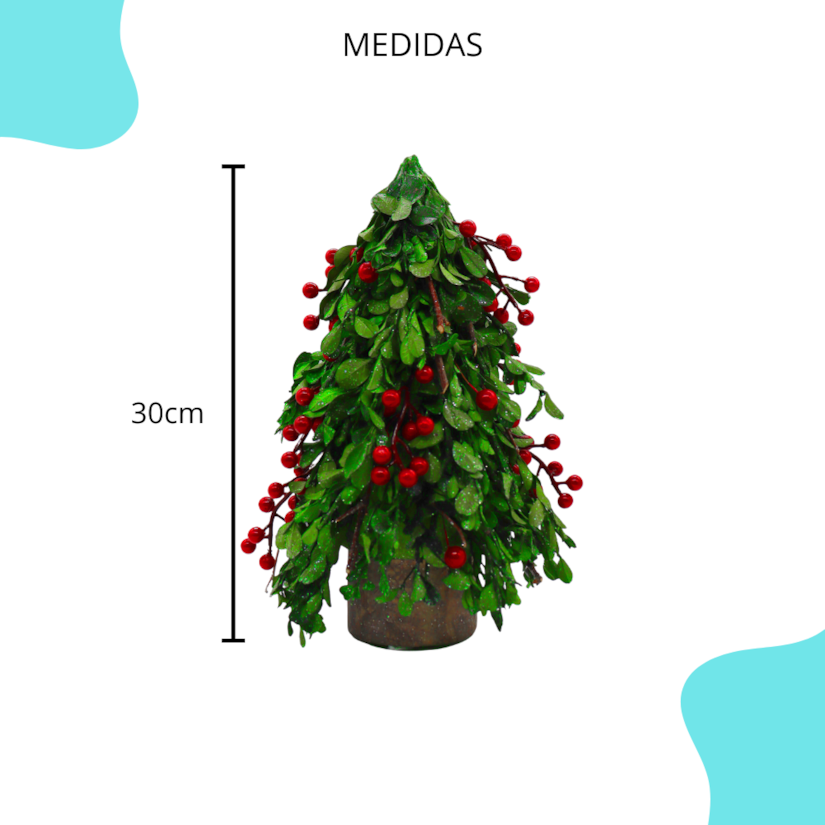 Natal - Árvore  Azevinho 30CM