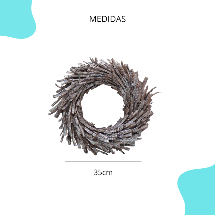 Natal - Guirlanda Arco Dourado 35CM