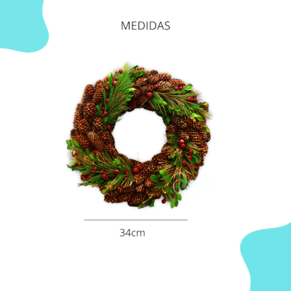 Natal - Guirlanda Berries 34CM