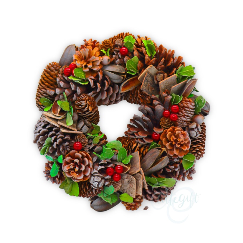 Natal - Guirlanda Pinha 30CM