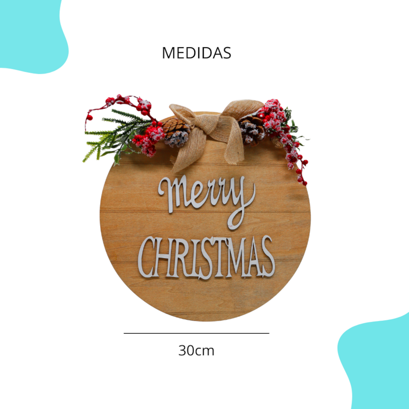 Natal - Guirlanda Rústica 30cm